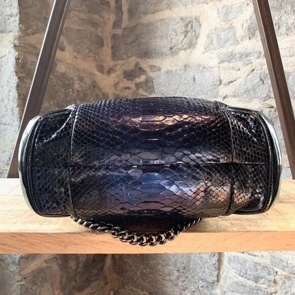 Gucci Navy Python Hobo Bag - Picture 5 of 13